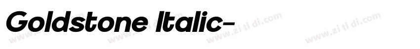 Goldstone Italic字体转换